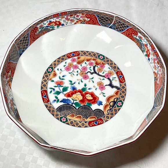 Imari Dining Vintage Japanese Imari Style Scalloped Bowl Poshmark